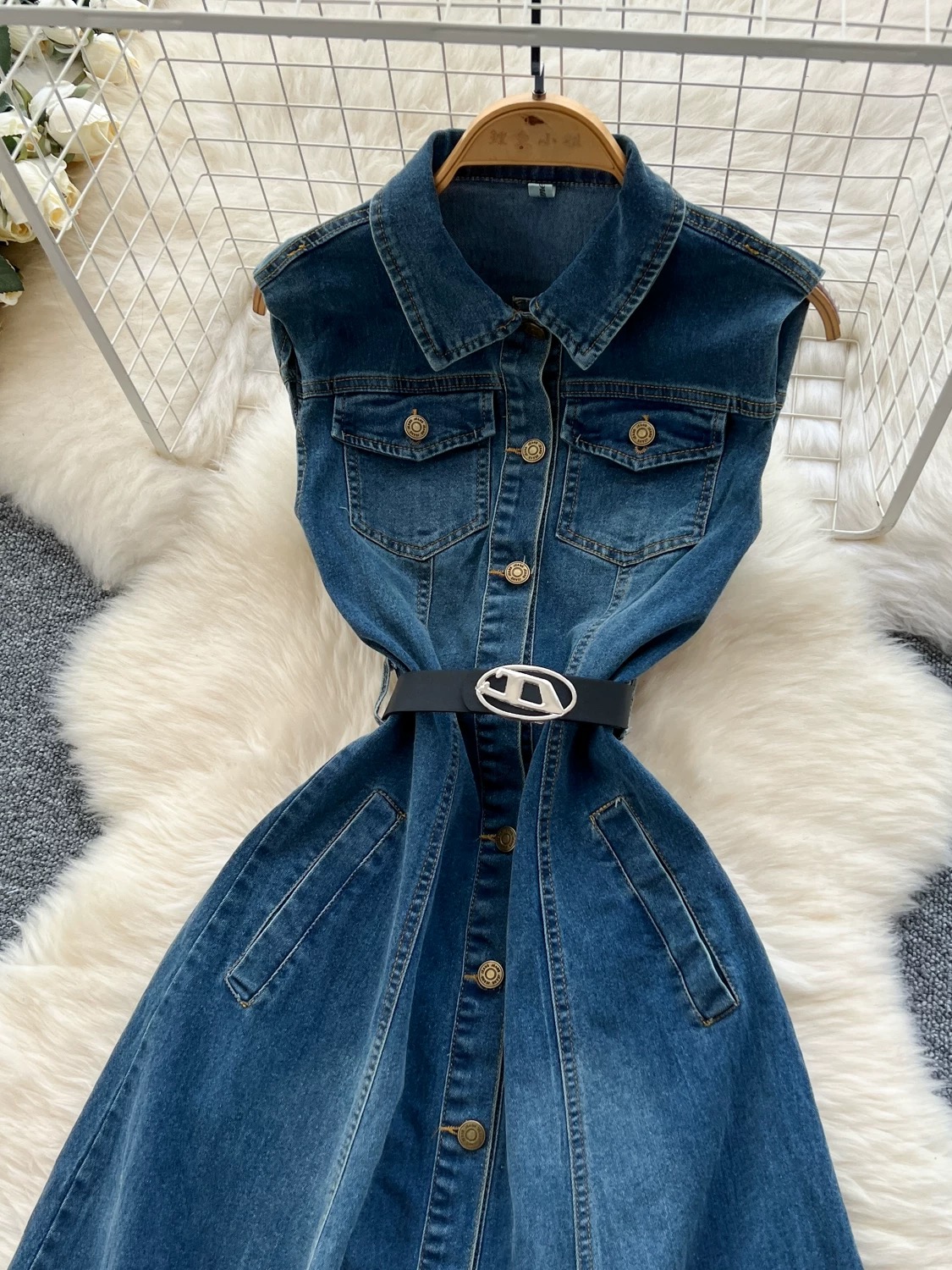 Meet me in manhattan denim dress DD92 images